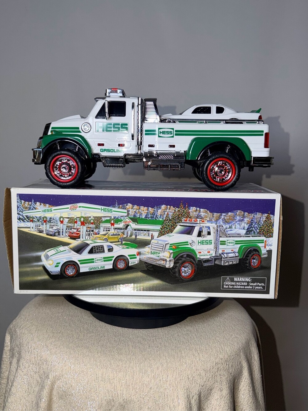2011 Hess Toy Truck and Race Car Set in Box